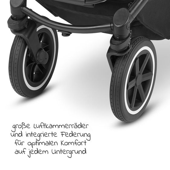 ABC Design Buggy & pushchair Samba with sports seat (from approx. 9 months) - Pure Edition - Berry