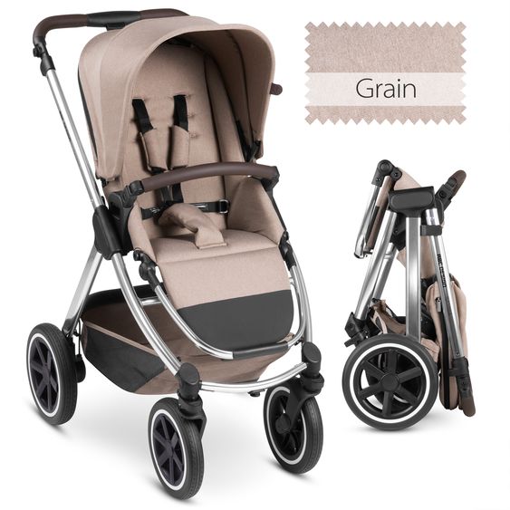 ABC Design Buggy & Sportwagen Samba mit Sportsitz (ab ca. 9 Monate) - Pure Edition - Grain