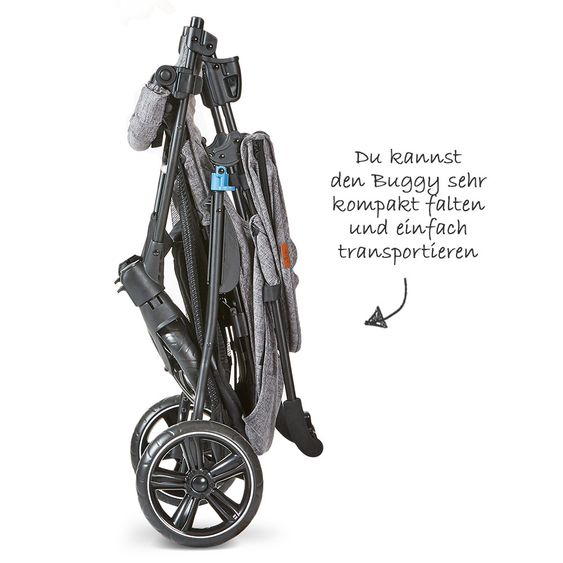 ABC Design Buggy & Stroller Treviso 4 - Circle Line with recline function and whitewall tires - Woven Graphite