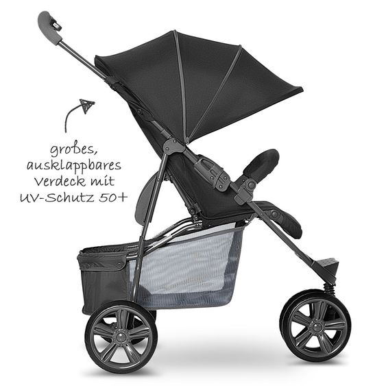 ABC Design Buggy Treviso 3 - Kollektion 2018 - Woven Black (Circle-Line)