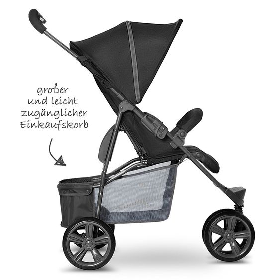 ABC Design Buggy Treviso 3 - Woven Black (Circle-Line)