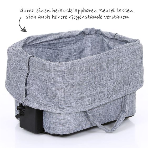 ABC Design Einkaufskorb für Zoom Geschwisterwagen - Graphite Grey