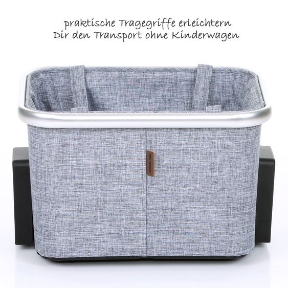 ABC Design Einkaufskorb für Zoom Geschwisterwagen - Graphite Grey