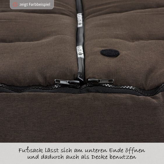 ABC Design Fußsack - Graphite Grey