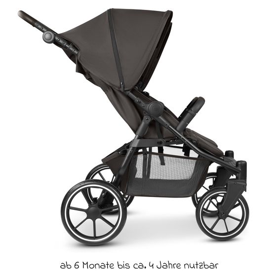 ABC Design Geschwister- & Zwillingskinderwagen Bayamo mit Liegeposition, Knickschieber - Nut