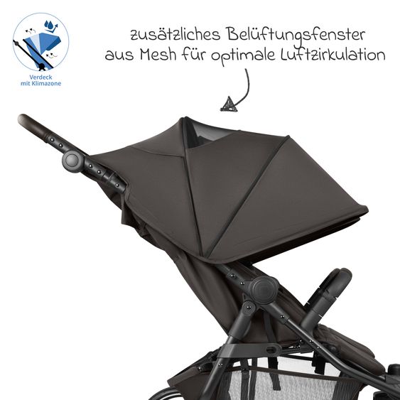 ABC Design Geschwister- & Zwillingskinderwagen Bayamo mit Liegeposition, Knickschieber - Nut