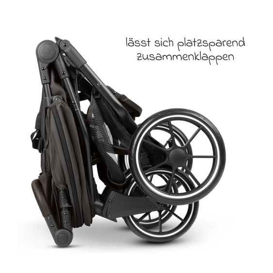 ABC Design Geschwister- & Zwillingskinderwagen Bayamo mit Liegeposition, Knickschieber - Nut