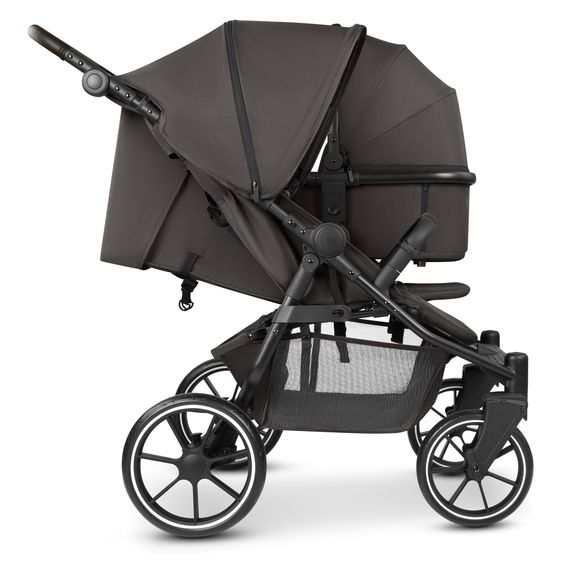 ABC Design Geschwister- & Zwillingskinderwagen Bayamo mit Liegeposition, Knickschieber - Nut