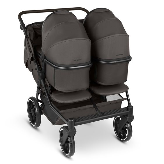 ABC Design Geschwister- & Zwillingskinderwagen Bayamo mit Liegeposition, Knickschieber - Nut