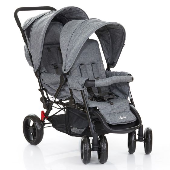 ABC Design Geschwisterwagen Tandem - Woven-Anthracite (Circle-Line)