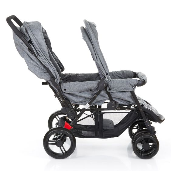 ABC Design Geschwisterwagen Tandem - Woven-Anthracite (Circle-Line)