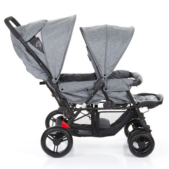 ABC Design Geschwisterwagen Tandem - Woven-Anthracite (Circle-Line)