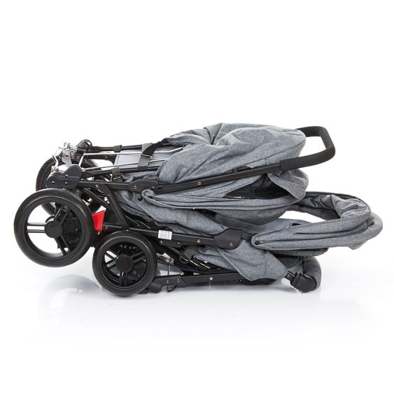 ABC Design Geschwisterwagen Tandem - Woven-Anthracite (Circle-Line)