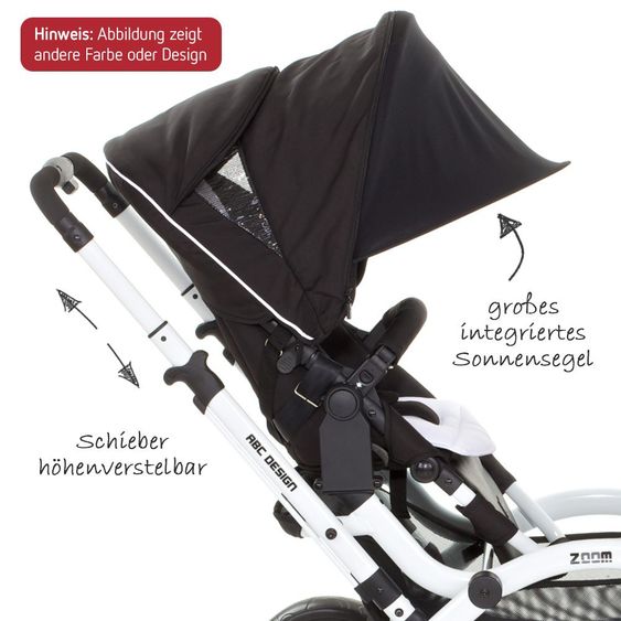 ABC Design Geschwisterwagen Zoom - Coral Grape