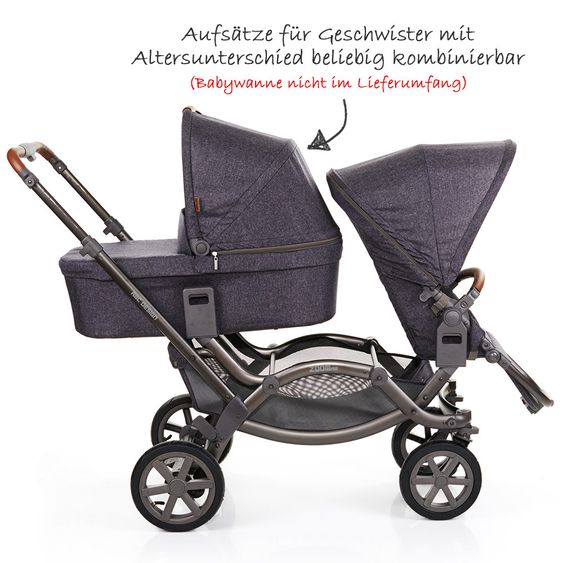 ABC Design Geschwisterwagen & Zwillingskinderwagen Zoom Air - Street