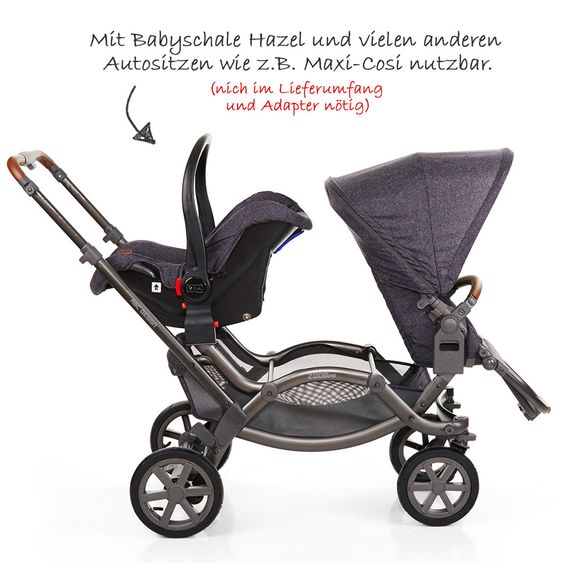 ABC Design Geschwisterwagen & Zwillingskinderwagen Zoom Air - Street