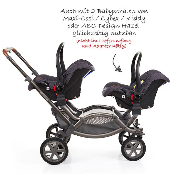ABC Design Geschwisterwagen & Zwillingskinderwagen Zoom Air - Street