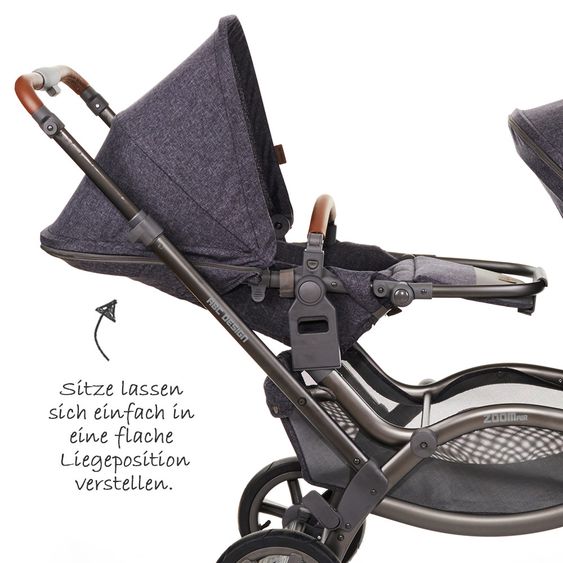 ABC Design Geschwisterwagen & Zwillingskinderwagen Zoom Air - Street