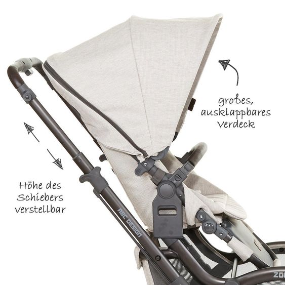 ABC Design Passeggino Zoom Sibling & Twin - Cammello