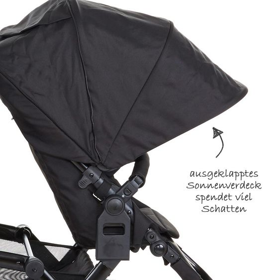 ABC Design Geschwisterwagen & Zwillingskinderwagen Zoom - Coal