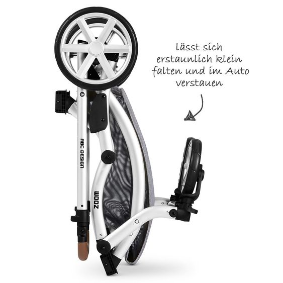 ABC Design Geschwisterwagen & Zwillingskinderwagen Zoom - Graphite Grey
