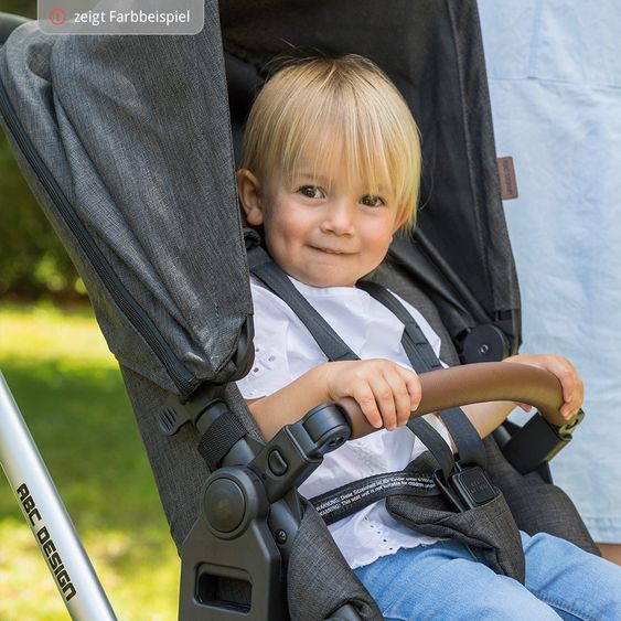 ABC Design Geschwisterwagen & Zwillingskinderwagen Zoom - Graphite Grey