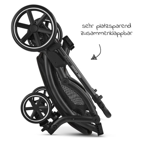 ABC Design Geschwisterwagen & Zwillingskinderwagen Zoom inkl. 2 Sportsitzen - Classic Edition - Ink