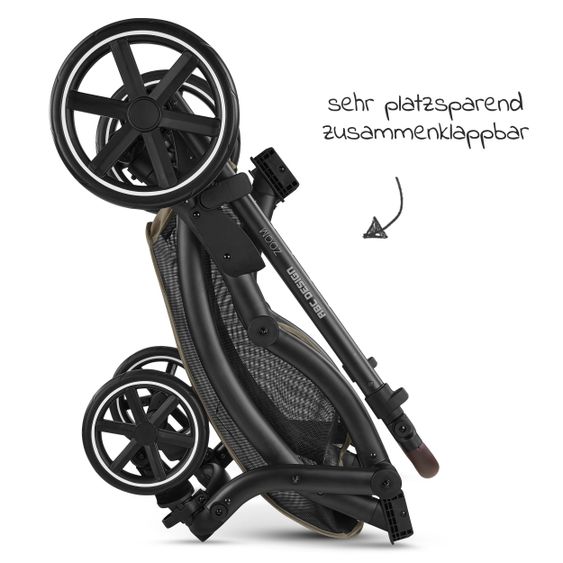 ABC Design Geschwisterwagen & Zwillingskinderwagen Zoom inkl. 2 Sportsitzen - Classic Edition - Reed