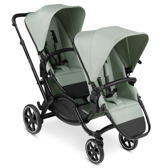 ABC Design Sibling baby carriage & twin baby carriage Zoom incl. 2 sports seats and 2x seat wedge - Pine