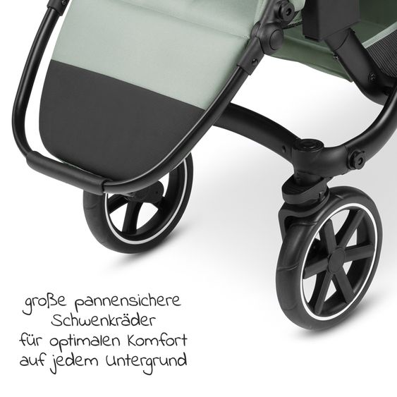 ABC Design Sibling baby carriage & twin baby carriage Zoom incl. 2 sports seats and 2x seat wedge - Pine