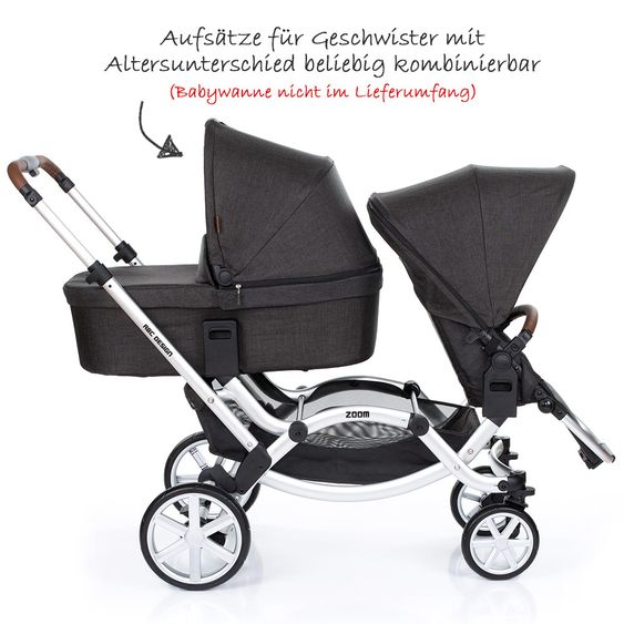 ABC Design Geschwisterwagen & Zwillingskinderwagen Zoom - Piano