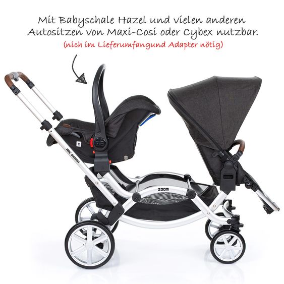 ABC Design Geschwisterwagen & Zwillingskinderwagen Zoom - Piano