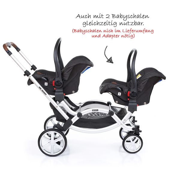 ABC Design Geschwisterwagen & Zwillingskinderwagen Zoom - Piano