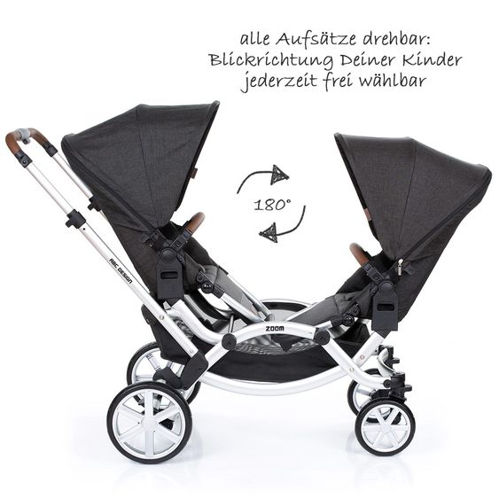 ABC Design Geschwisterwagen & Zwillingskinderwagen Zoom - Piano