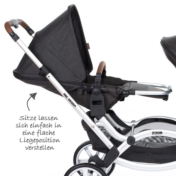 ABC Design Geschwisterwagen & Zwillingskinderwagen Zoom - Piano