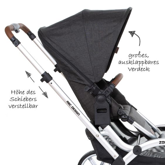 ABC Design Geschwisterwagen & Zwillingskinderwagen Zoom - Piano