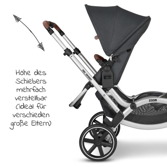 ABC Design Sibling & twin stroller Zoom - Storm