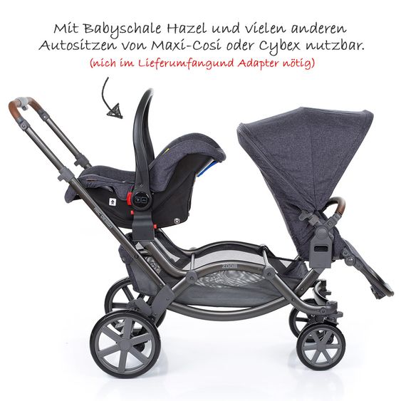 ABC Design Geschwisterwagen & Zwillingskinderwagen Zoom - Street