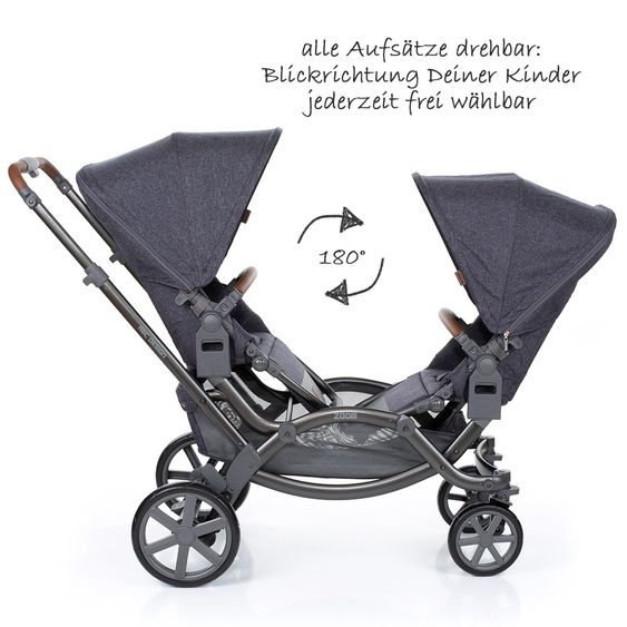 ABC Design Geschwisterwagen & Zwillingskinderwagen Zoom - Street