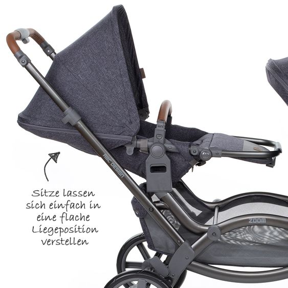 ABC Design Geschwisterwagen & Zwillingskinderwagen Zoom - Street