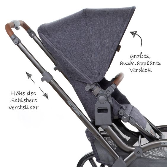 ABC Design Geschwisterwagen & Zwillingskinderwagen Zoom - Street