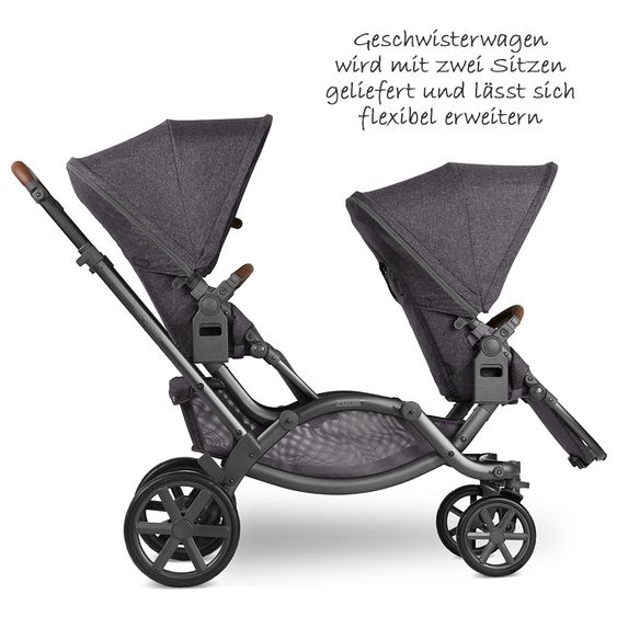 ABC Design Geschwisterwagen & Zwillingskinderwagen Zoom - Street