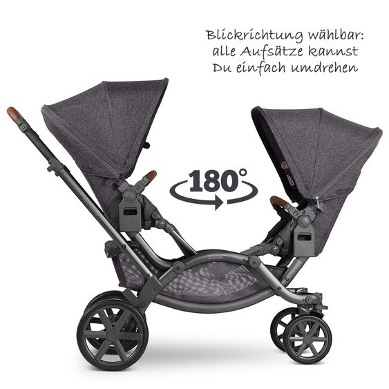 ABC Design Geschwisterwagen & Zwillingskinderwagen Zoom - Street