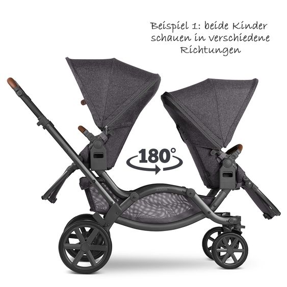 ABC Design Geschwisterwagen & Zwillingskinderwagen Zoom - Street