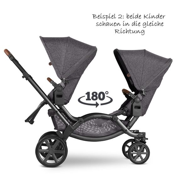 ABC Design Geschwisterwagen & Zwillingskinderwagen Zoom - Street