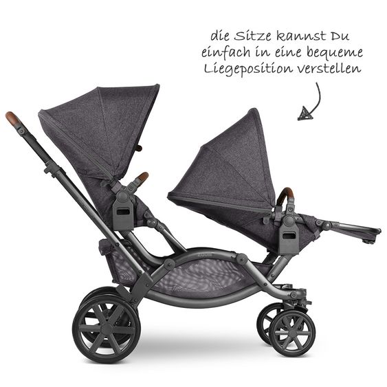 ABC Design Geschwisterwagen & Zwillingskinderwagen Zoom - Street