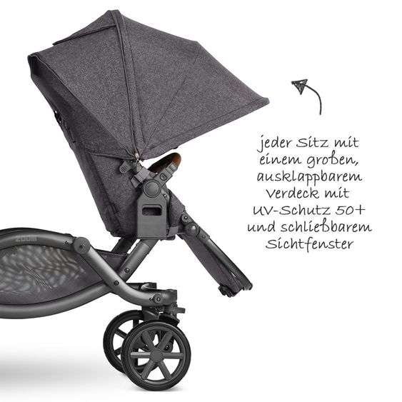 ABC Design Geschwisterwagen & Zwillingskinderwagen Zoom - Street