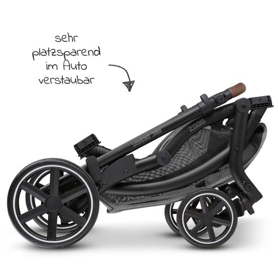 ABC Design Geschwisterwagen & Zwillingskinderwagen Zoom - Tin