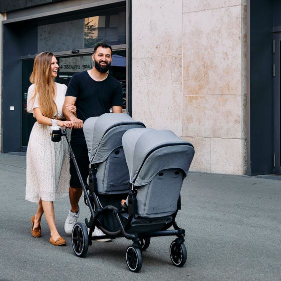 ABC Design Geschwisterwagen & Zwillingskinderwagen Zoom - Tin