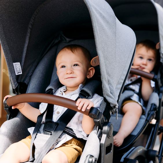 ABC Design Geschwisterwagen & Zwillingskinderwagen Zoom - Tin